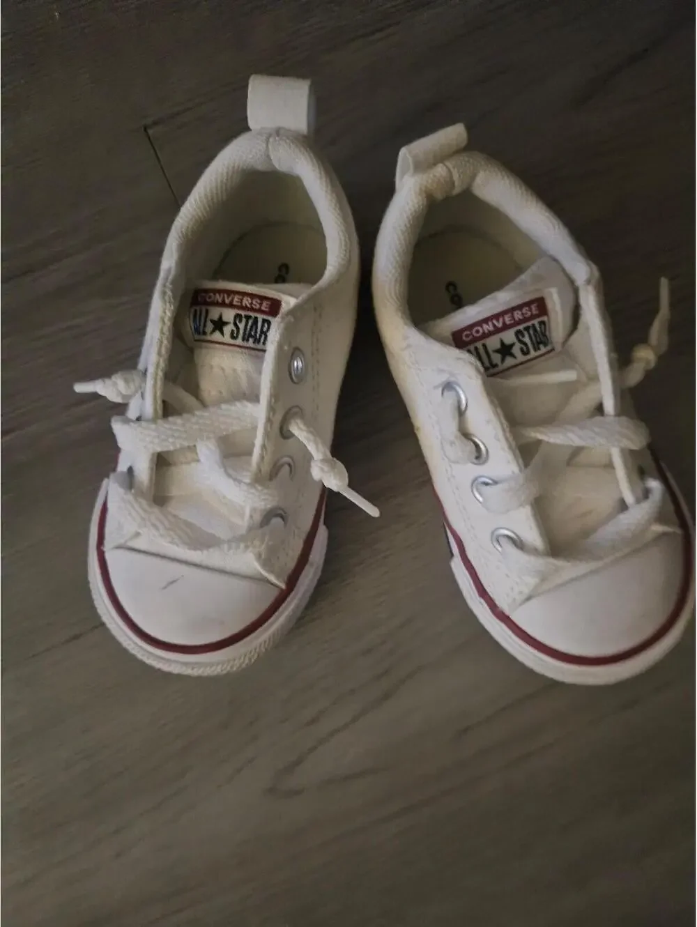 Converse Allstar white Sz 5 little kids Shoes red blue [COPY]
